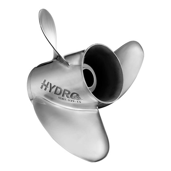 SOLAS 9581-138-21 Rubex Hydro 13.8" x 21" 3-Blade Stainless Steel Propeller