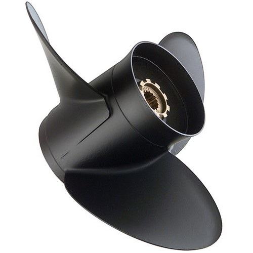 Quicksilver QA1916X Black Diamond 14.5" x 19" 3-Blade Aluminum Propeller