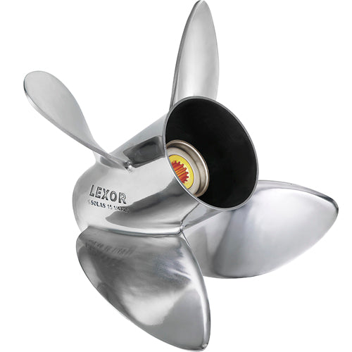 SOLAS 9573-153-20 Rubex Lexor 15.25" x 20" 4-Blade Stainless Steel Propeller