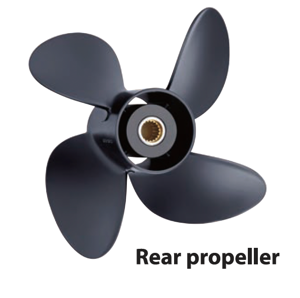 SOLAS 8513-138-17 Volvo Dual 13.75" x 17" 4-Blade REAR Aluminum Propeller