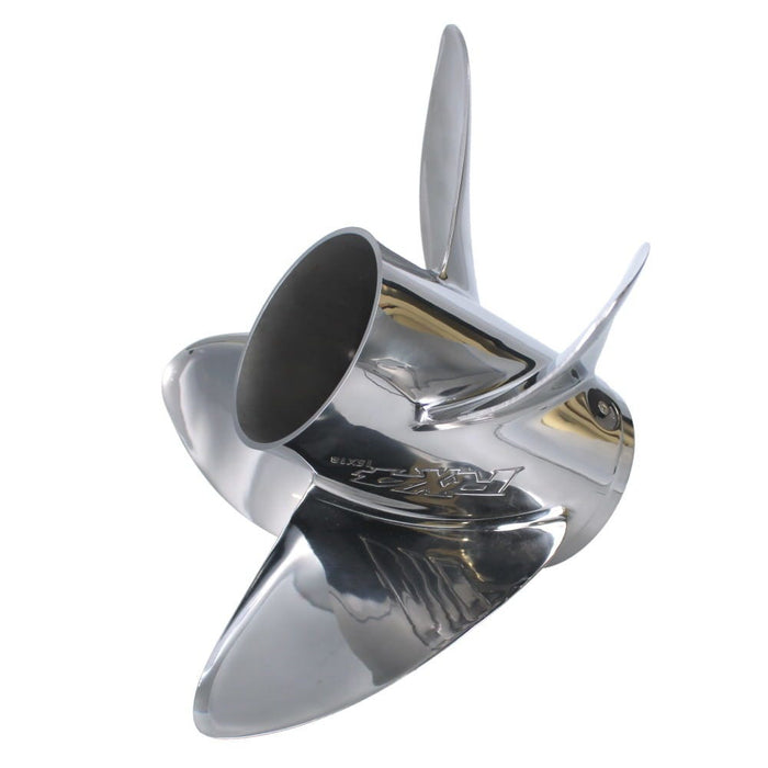 Evinrude, Johnson, OMC 177324 RX4 15" x 22" 4-Blade Stainless Steel Propeller