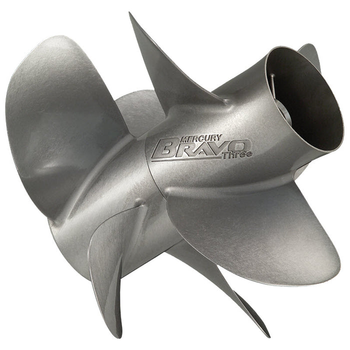 Mercury 48-8M0074869 Bravo III Diesel 15.75" x 25" 4-Blade Stainless Steel FRONT Propeller