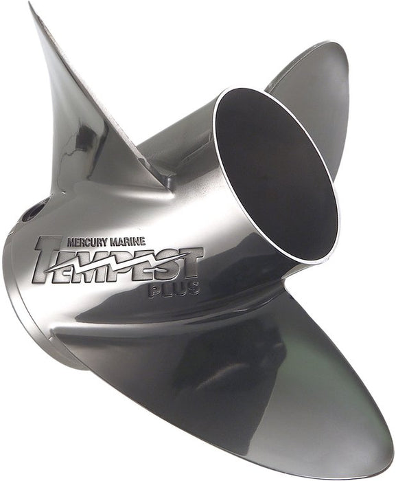 Mercury 48-8M0151381 Tempest Plus 14.625" x 19" 3-Blade Stainless Steel Propeller