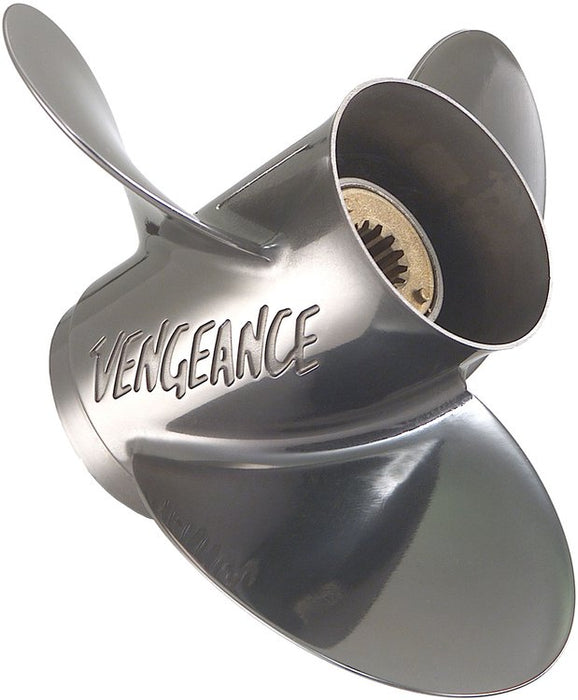 Mercury 48-16321A46 Vengeance 13.5" x 23" 3-Blade Stainless Steel Propeller